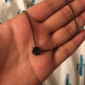 Kendra Scott Black drusy necklace
